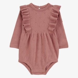 Carter's Dusty Pink Ruffle Bodysuit